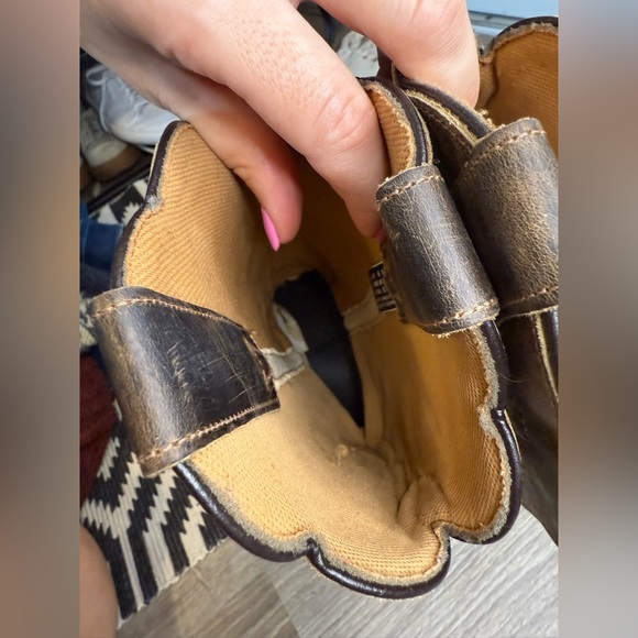 Laredo Women’s Jasmine Cowboy Boots Leather Taupe Size 6 - Picture 7 of 11